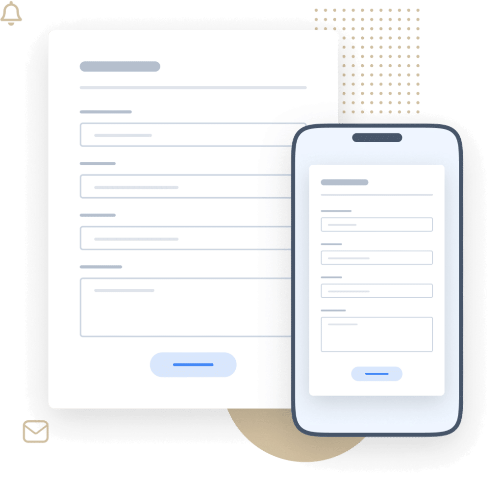 Responsive and mobile-friendly forms illustration
